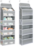 Jukmen 4 Tier Over The Door Organizer, 35.2Lbs Load Toy Stuffed Animal Storage, SwingProof Hanging Bathroom Organizers And Stor