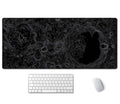 Ssoiu Moon Topographic Map Extended Mouse Pad, Xxl Gaming Mouse Pads, Large Big Mousepad Laptop Computer Keyboard Mat Desk Pad W