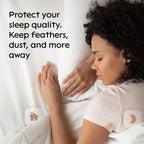 Pillow Protectors With Zipper Queen Size 20X30 Pair Zippered Pillow Case, Cooling, Guaranteed Noiseless Pad, Ultra Plush Absorbe