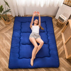 Maxyoyo Japanese Futon Mattress Floor Mattress Camping Mattress, Thicken Tatami Mat Sleeping Pad Roll Up Mattress Guest Mattress