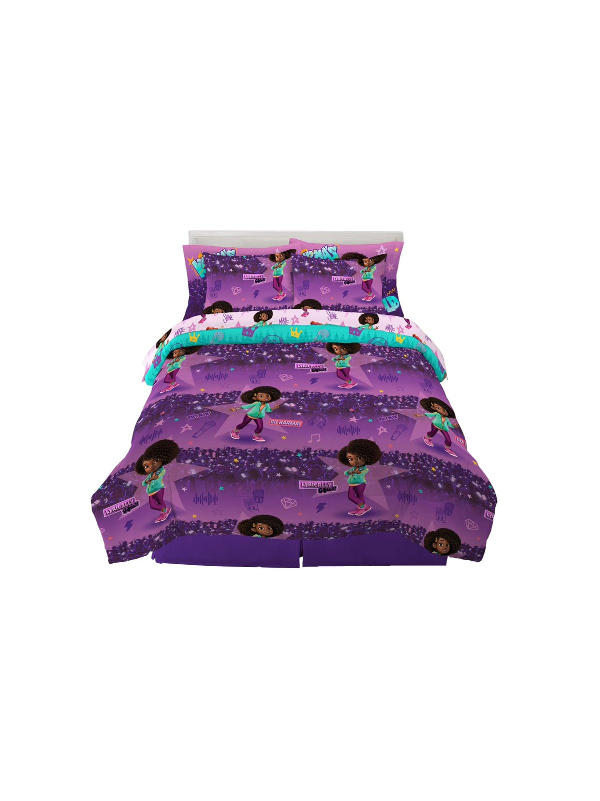 Franco Karma'S World Kids Bedding Super Soft Comforter And Sheet Set With Sham, 7 Piece Full Size