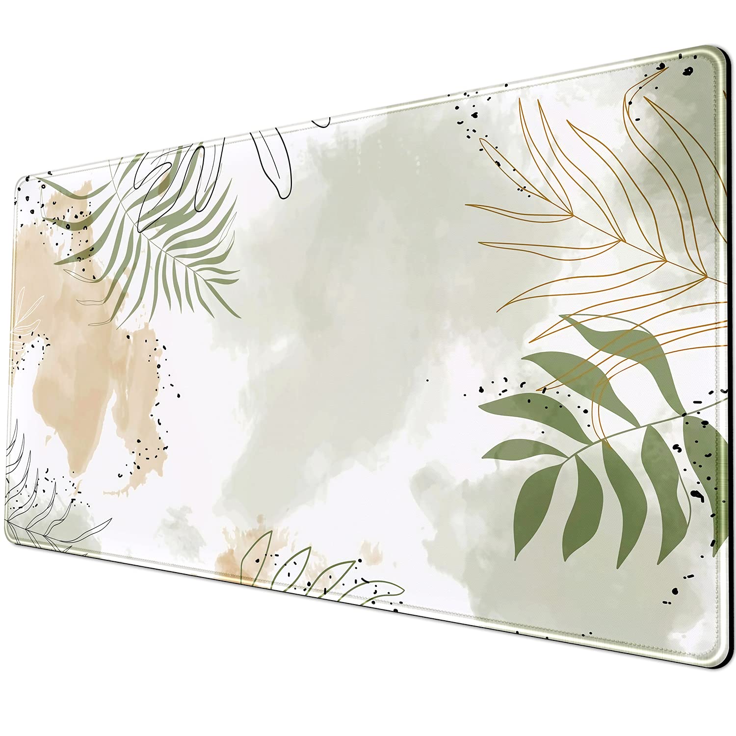 Keyboard Mat Kawaii Mousepad Matcha Green Plant Abstract Accessories Desk Pad Mouse Mat For Desktop Gamer Girl Office Accessorie