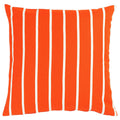 Bs Case Ikeaa Nickfibbla Nytillverkad Striped Cotton Polyester Cushion Cover, 50X50 Cm (20X20 Inches), Orange White