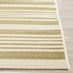Safavieh Courtyard Collection Area Rug - 5'3'' X 7'7'', Beige & Blue, Non-Shedding & Easy Care, Indoor/Outdoor & Washable-Ideal
