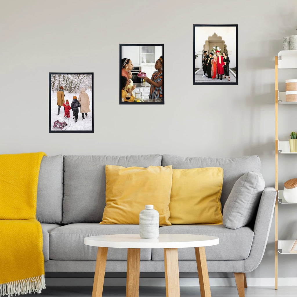 Jcjmy 10X14 Picture Frame Set Of 6 Black For 30 X 40Cm Diamond Painting Art, Wall Mounting Horizontally Or Vertically, 10 X 14 W