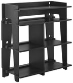 Crosley Furniture Soho Media Console, Record Player Stand With Vinyl Storage, Modern Home Organizer, Black