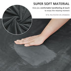 Niceec Loveseat Cover Super Soft 1-Piece Grey Slipcover For Loveseats Stretch Universal Spandex Couch Covers For Living Room Easy Fit Washable Furniture Sofa Protector With Skirt