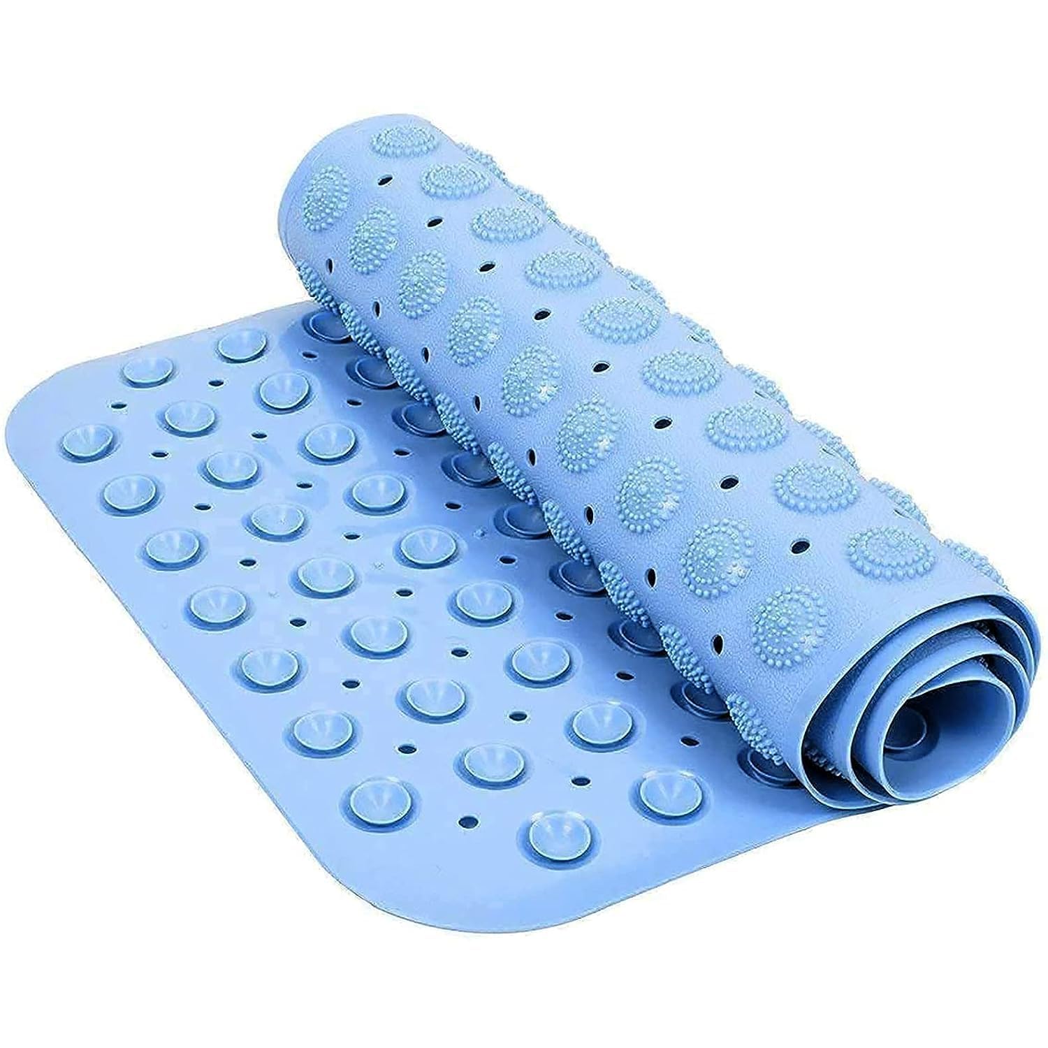 vishal smart mall Nonslip Soft Rubber Bath Mat for Bathtub and Shower, Anti Slip Bacterial Anti Bacterial Machine Washable PVC B