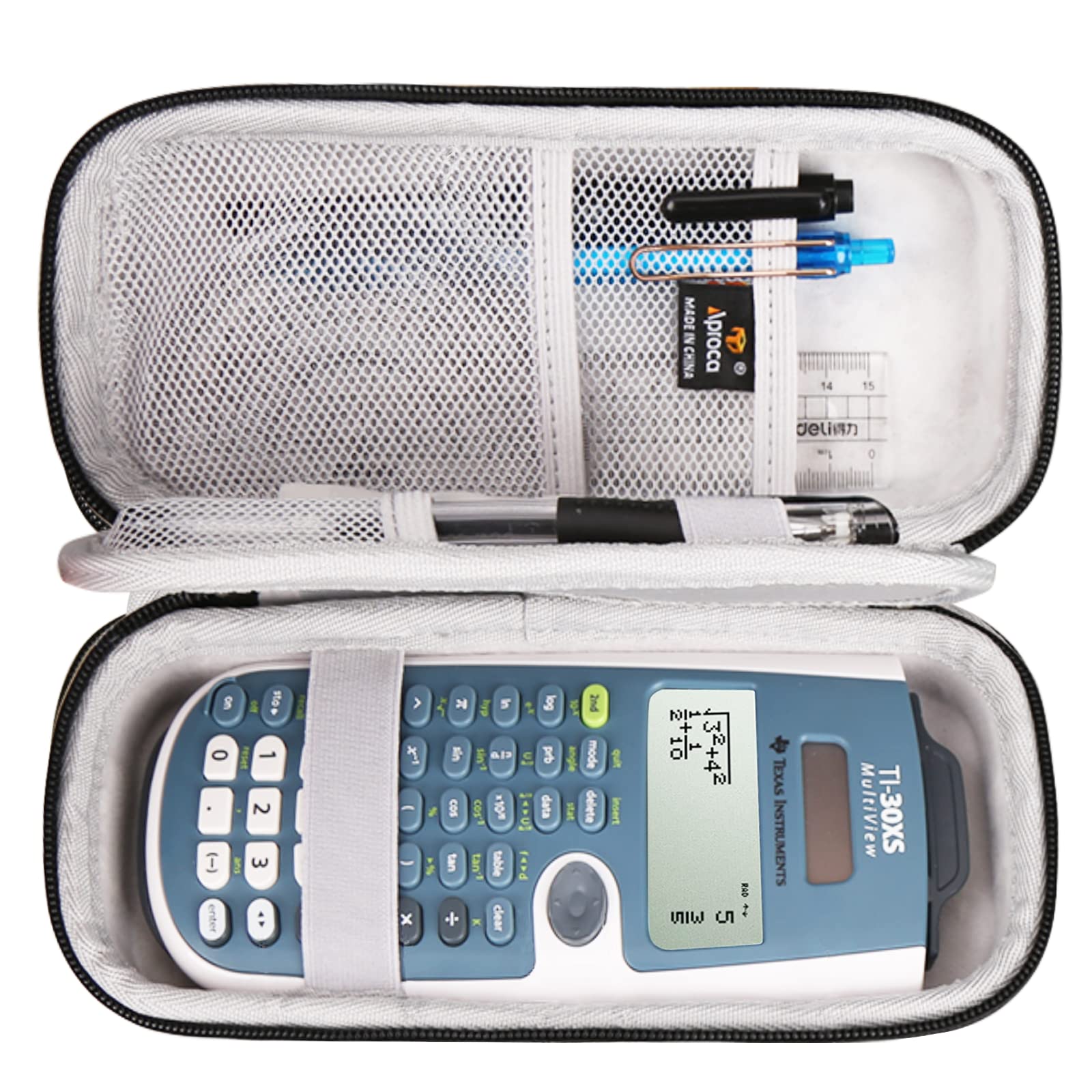 Aproca Hard Travel Storage Carrying Case, For Texas Instruments Ti-30Xs Multiview Scientific Calculator And Accessories (Case On