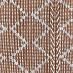 Kosas Home Sonora 60 X 96 Polyester Fabric Accent Rug In Terracotta/Ivory