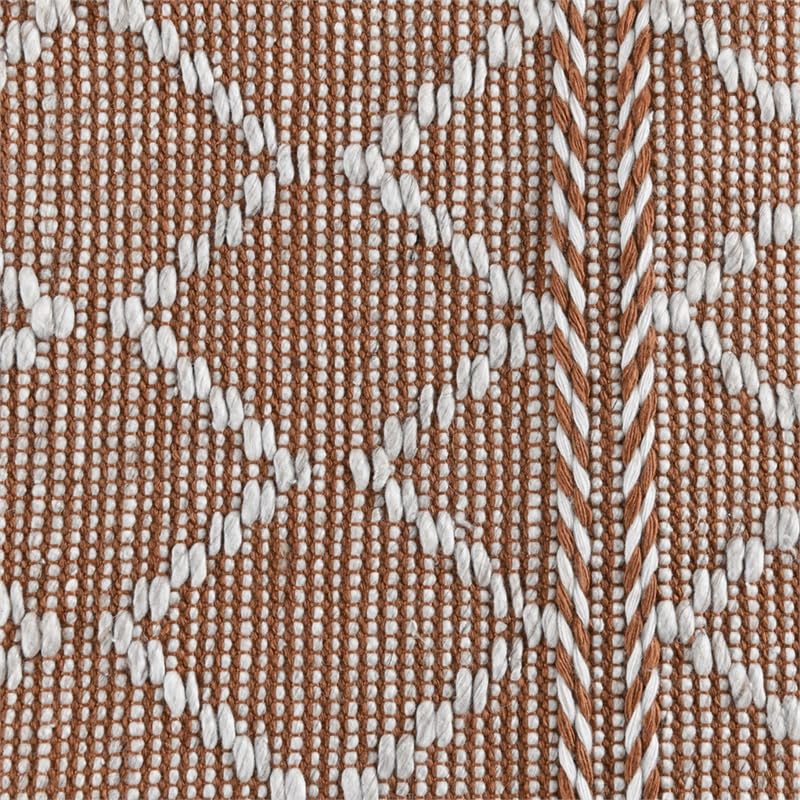 Kosas Home Sonora 60 X 96 Polyester Fabric Accent Rug In Terracotta/Ivory