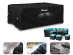 Rimwig Patio Furniture Set Cover, Outdoor Sofa Couch Set Covers Waterproof, Garden Dining Table Chair Set Cover Outside Rectangu
