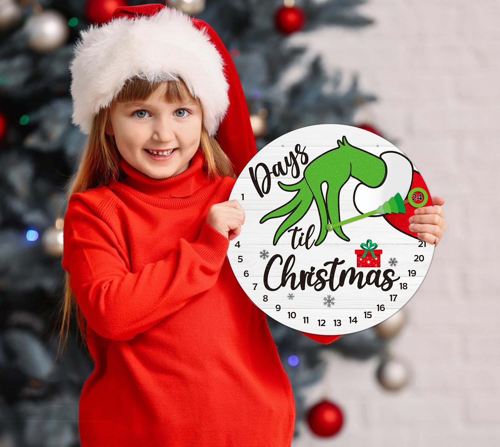 Petcee Christmas Grinch Advent Calendar 2024 Christmas Grinch Countdown Calendar Decorations Days Till Christmas Countdown Welco
