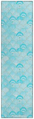 Dalyn Seabreeze Sz2 Teal Washable 2'3" X 7'6" Runner Rug Sz2Te2X8