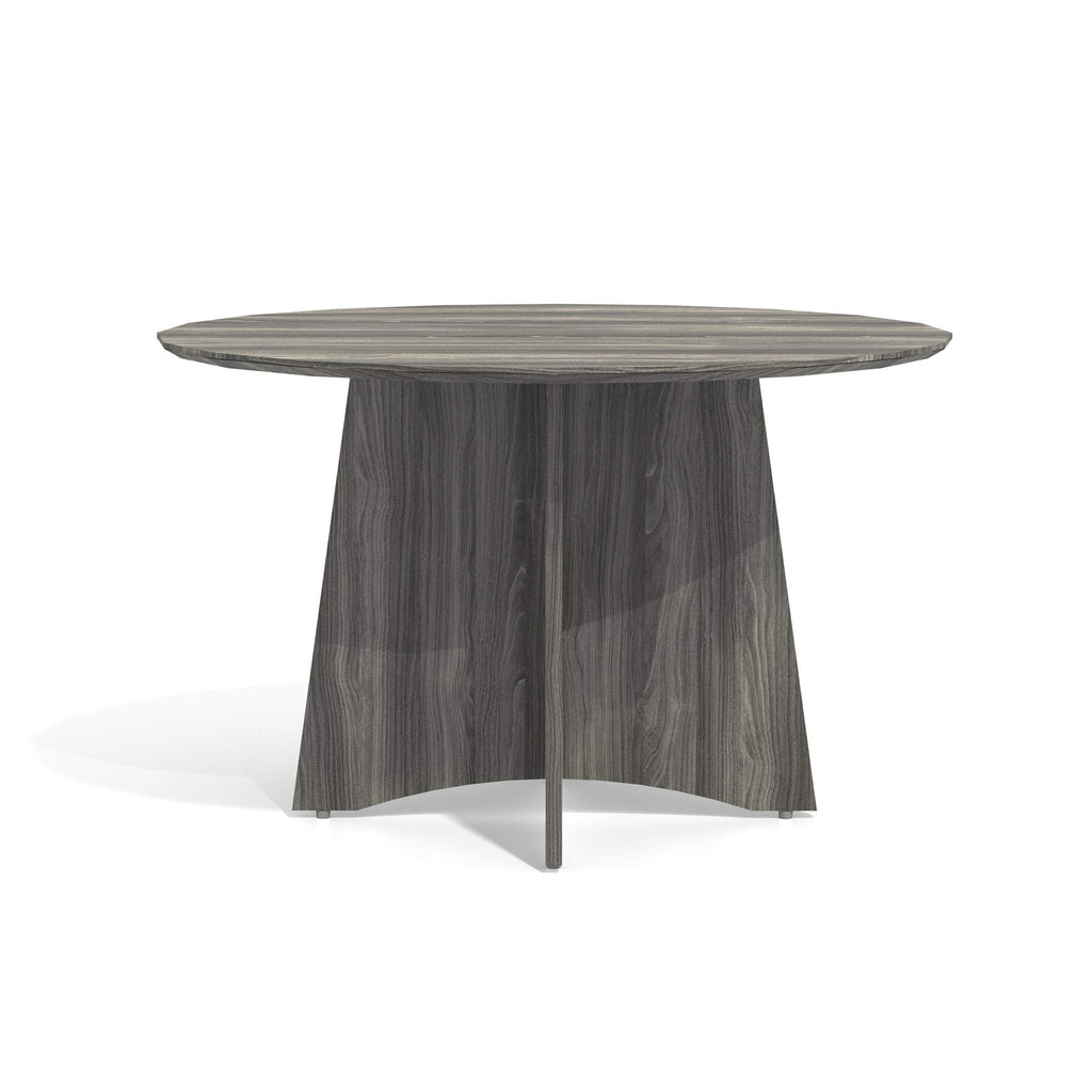 Mayline Mncr48Lgs Medina Laminate Conference Table 48 Dia. X 29 1/2H Gray Steel