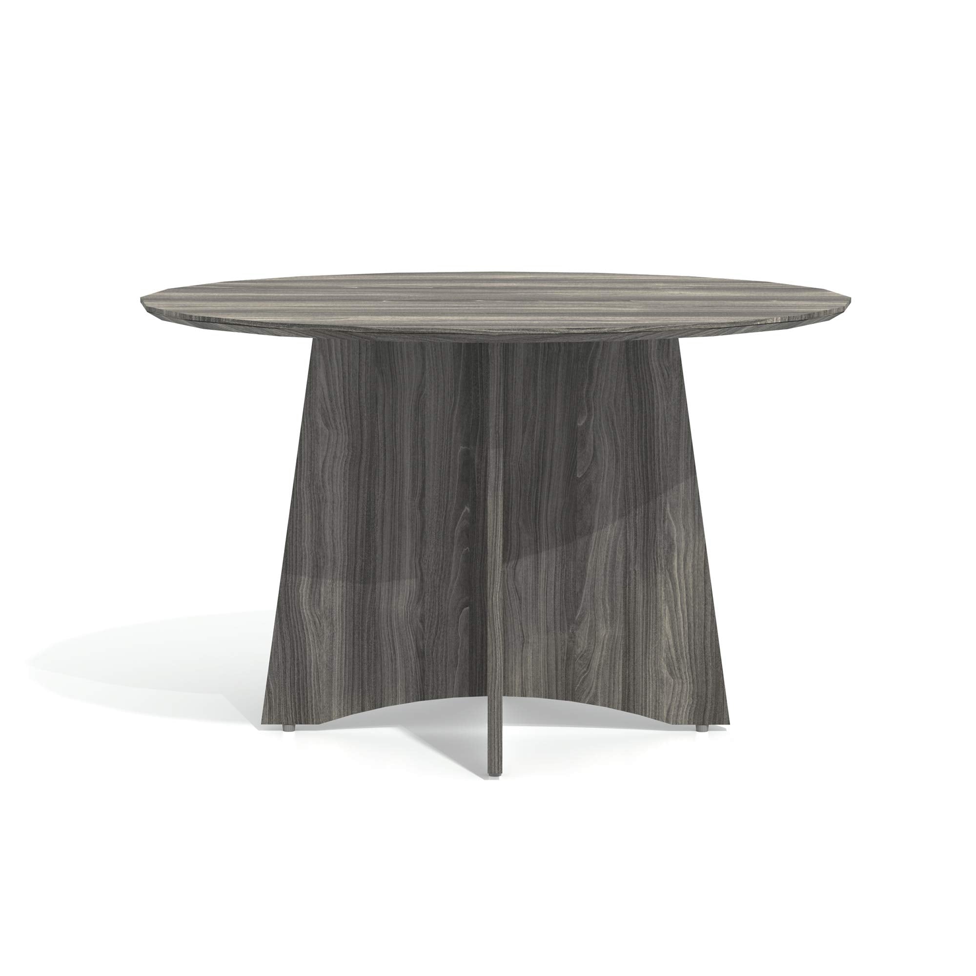 Mayline Mncr48Lgs Medina Laminate Conference Table 48 Dia. X 29 1/2H Gray Steel