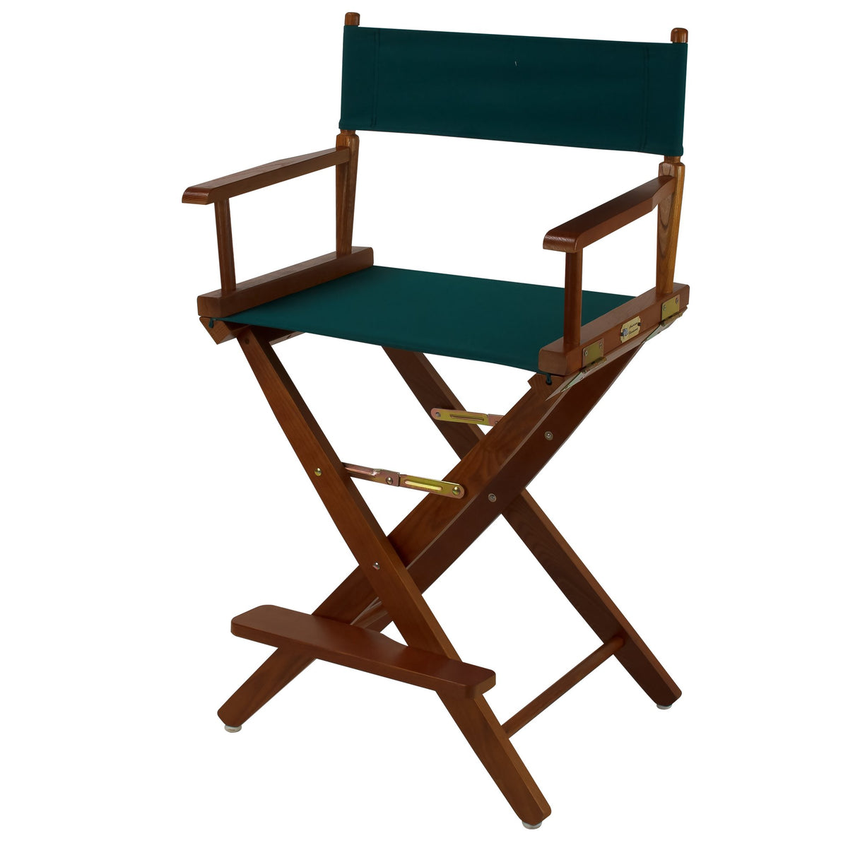 American Trails Extra-Wide Premium 24&quot; Director's Chair Mission Oak Frame with Hunter Green Canvas, Counter Height