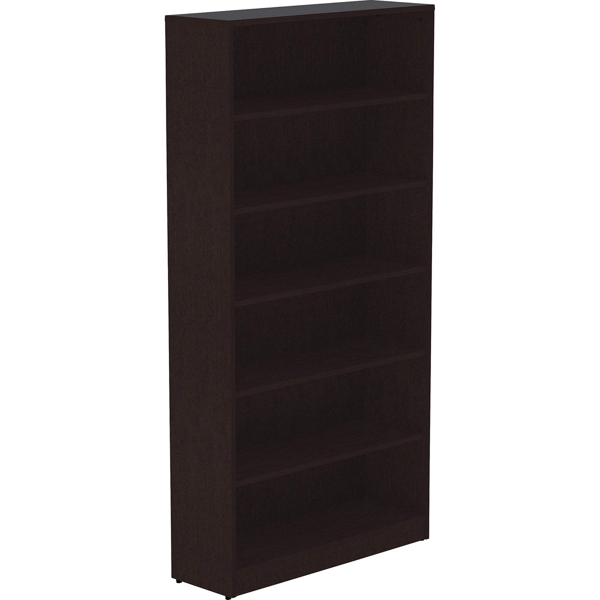 Lorell, Llr18228, Essentials Espresso Laminate Bookcase, 1 Each