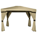 Garden Winds Replacement Canopy Top Cover And Netting Setfor The Richfield Gazebo - Riplock 350