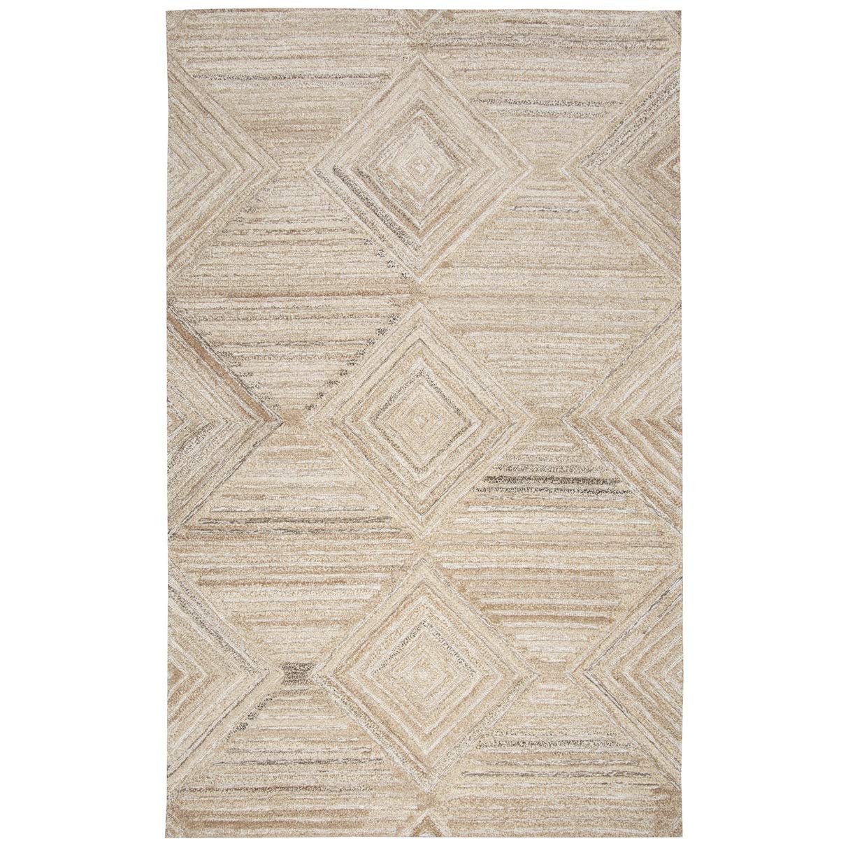 Rizzy Home Alora Decor Makalu 3' X 5' Geometric/Solid Gray/Natural Hand-Tufted Area Rug