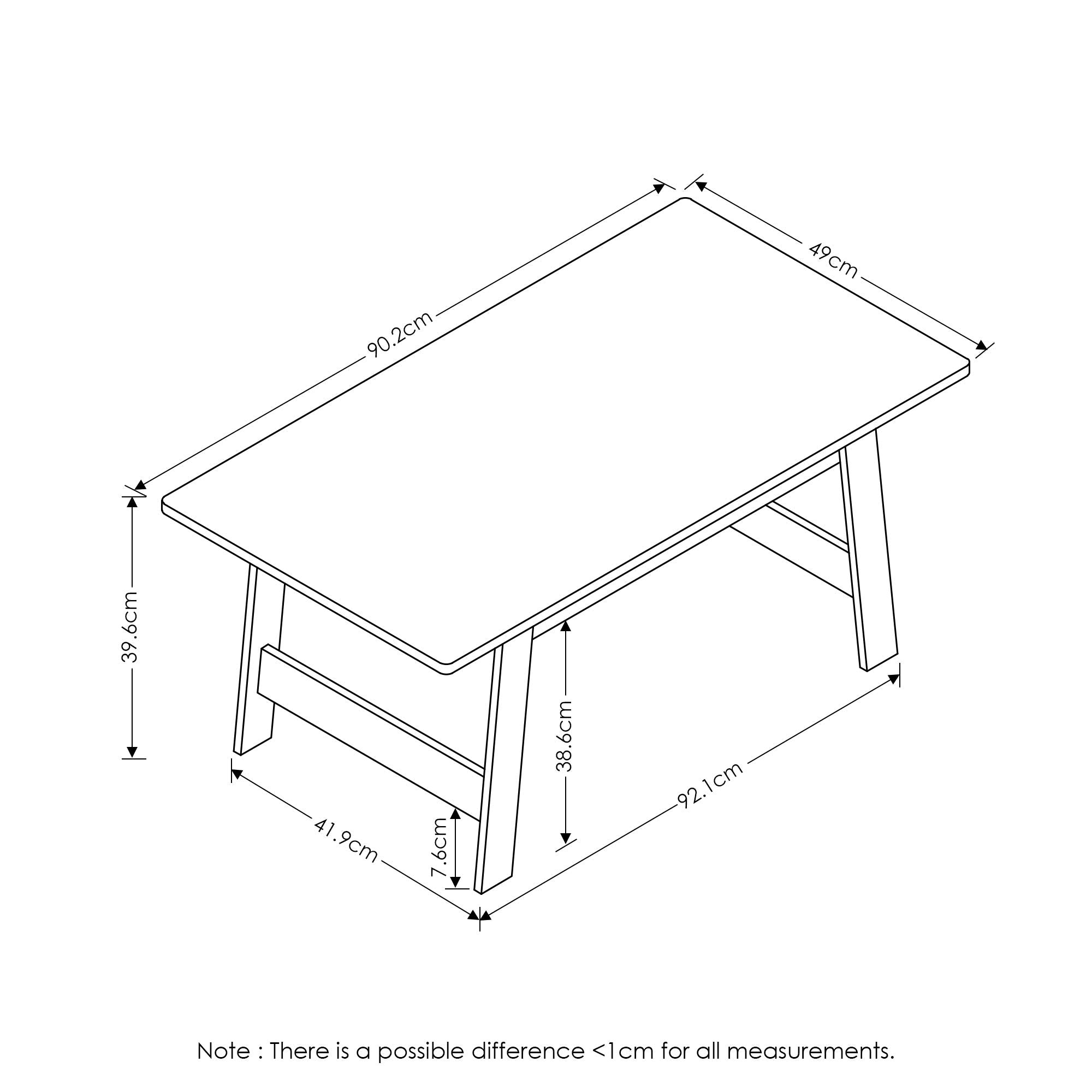 Furinno Beginning Coffee Table, Espresso