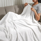 Phf Ultra Soft Fleece Throw Blanket, No Shed No Pilling Luxury Plush Cozy 300Gsm Lightweight Blanket For Bed, Couch, Chair, Sofa