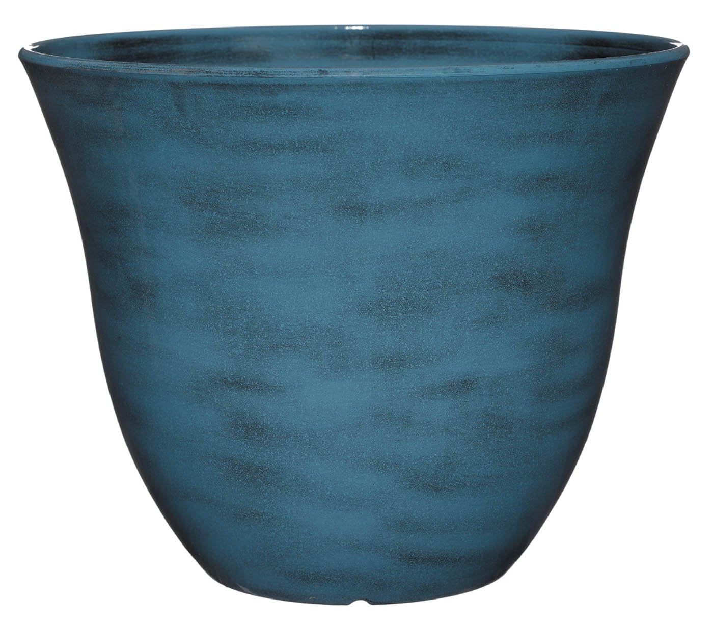 Classic Home And Garden Honeysuckle Resin Flower Pot Planter, Blue Jean, 15'
