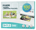 Laminating Sheets, Pandri 100 Pack Thermal Laminator Pouches Holds 8.5 X 11 Inch, 5 Mil Clear Laminator Paper 9 X 11.5 Inch, Let