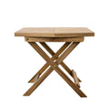 Melino Wooden Folding Table, Acacia Wooden Small Table For Indoor And Outdoor Uses, Weather Resistant And Fully Assembled (Walnu
