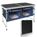 Camp Field Camping Folding Aluminum Table With Adjustable Legs For Outdoor Travel Beach, Backyards, Bbq, Party And Picnic Foldable Table