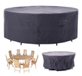 F&J Outdoors Patio Furniture Covers, Heavy Duty Tear Resistant Waterproof UV Resistant Windproof Large Furniture Cover, Grey, 11