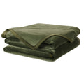 Soft Queen Size Blanket Warm Fuzzy Microplush Lightweight Thermal Fleece Blankets For Couch Bed Sofa,90X90 Inch, Olive Green