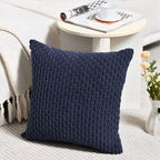 Fancy Homi 2 Packs Navy Blue Decorative Throw Pillow Covers 24X24 Inch For Couch Bed Sofa, Modern Farmhouse Boho Home Decor, Sof