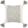 Rizzy Home Donny Osmond Color Block 20" X 20" Cotton Pillow Cover In Light Gray