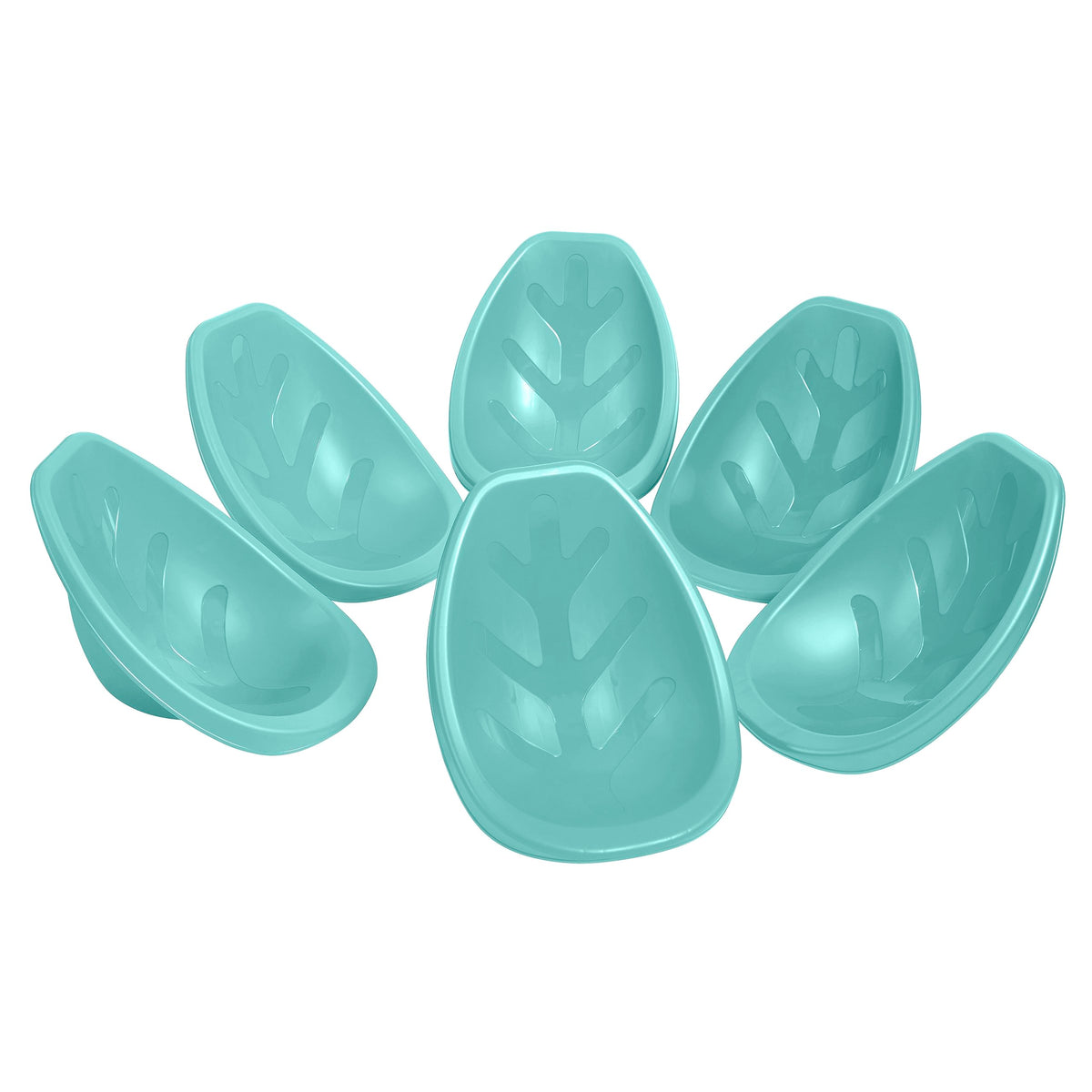 Ecr4Kids Leaf Floor Seat, Rocker Chair, Seafoam, 6-Piece