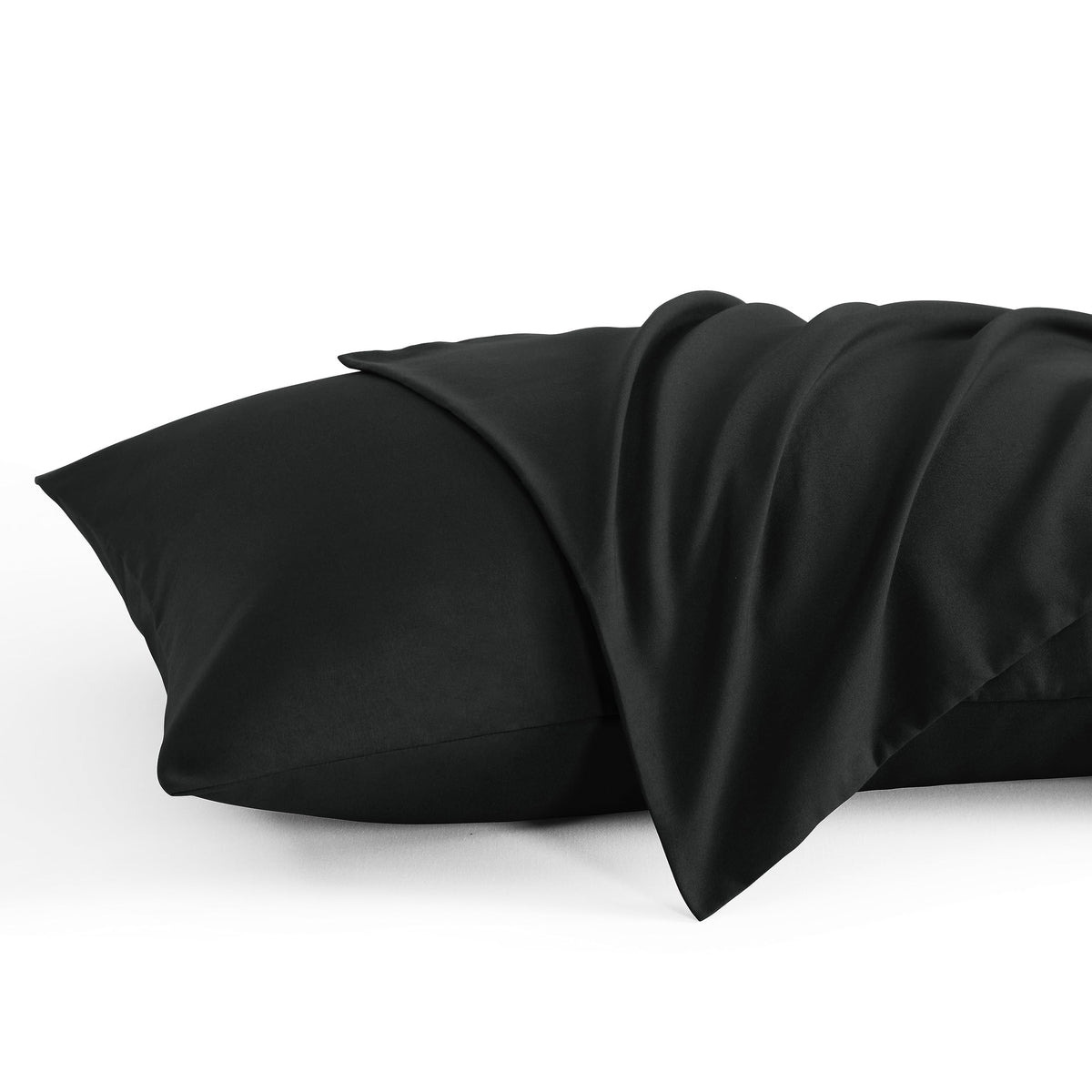 Ntbay Queen Pillow Cases Set Of 2, 2 Pack Brushed Microfiber 20X30 Pillow Cases, Soft, Wrinkle, Fade, Stain Resistant Black Pill