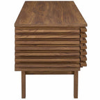 Modway Render 46" Mid-Century Modern Low Profile Tv Stand In Walnut, 46 Inch