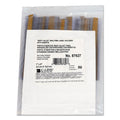Self-Adhesive Label Holders, Top Load, 1 X 6, Clear, 50/Pack