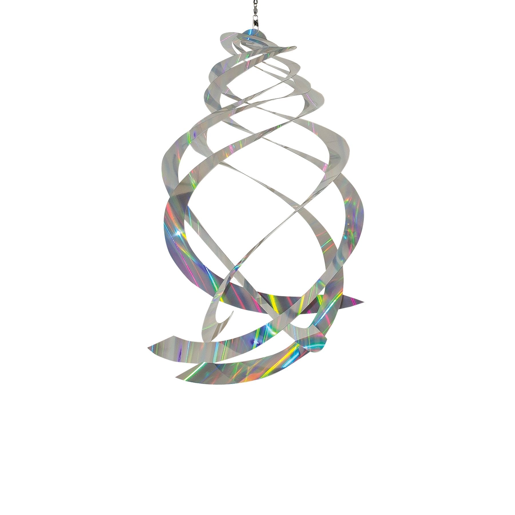 In The Breeze Mylar Spinner Crystal Spinner Silver Sheen - 18' Long