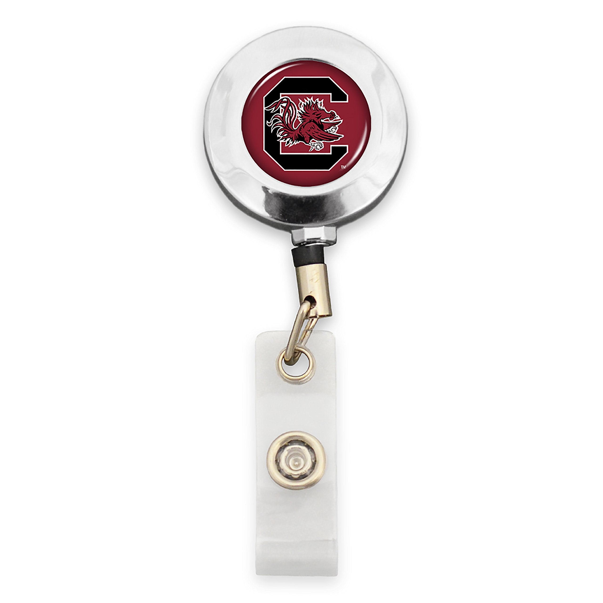 Badge Reel With Alligator Clip (South Carolina Fighting Gamecocks)