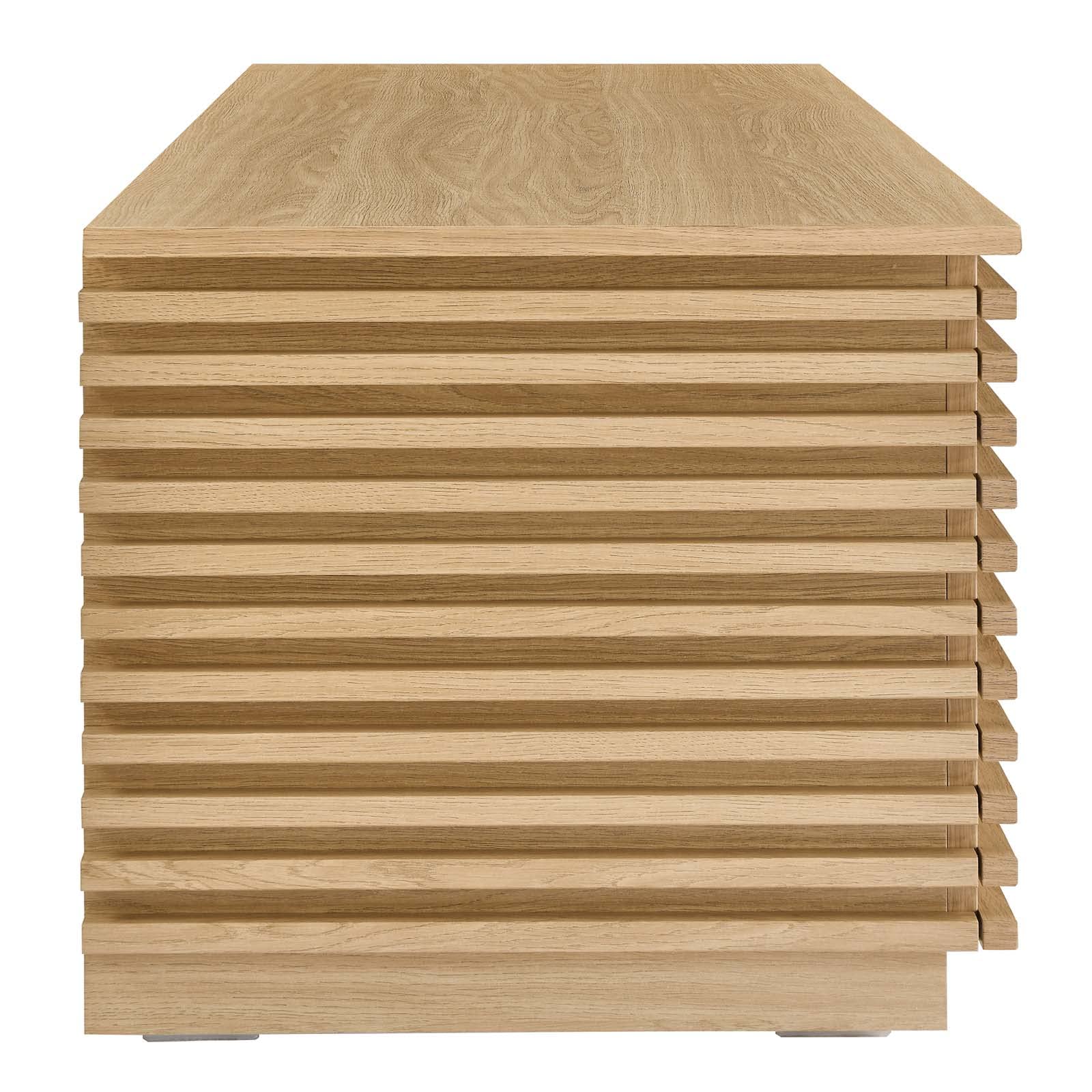 Modway Render 47&Quot; Wood Grain Storage Bench In Oak