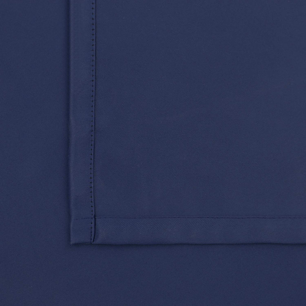Bgment Rod Pocket And Back Tab Blackout Curtains For Bedroom - Thermal Insulated Room Darkening Curtains For Living Room, 42X63 Inch, 2 Window Curtain Panels, Navy Blue