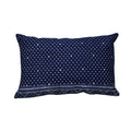 Sadyaska Hand Embroidered Indigo Pillow Cover Denim Hand Block Print Cushion Pillow Cases 12X18