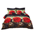 Dolce Mela Dm707K Duvet Cover Set, King, Red