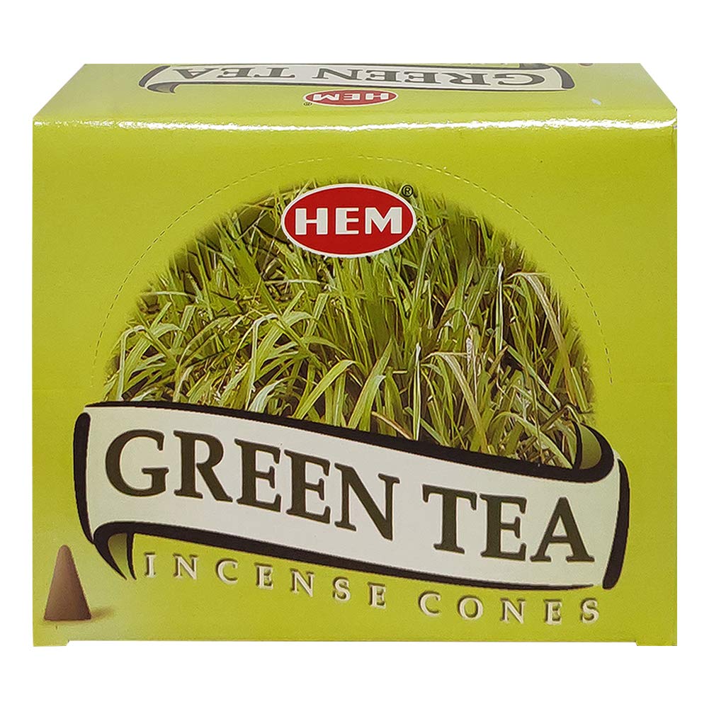 Green Tea Incense Cones And Cone Incense Burner Bundle Insence Insense Hem Incense