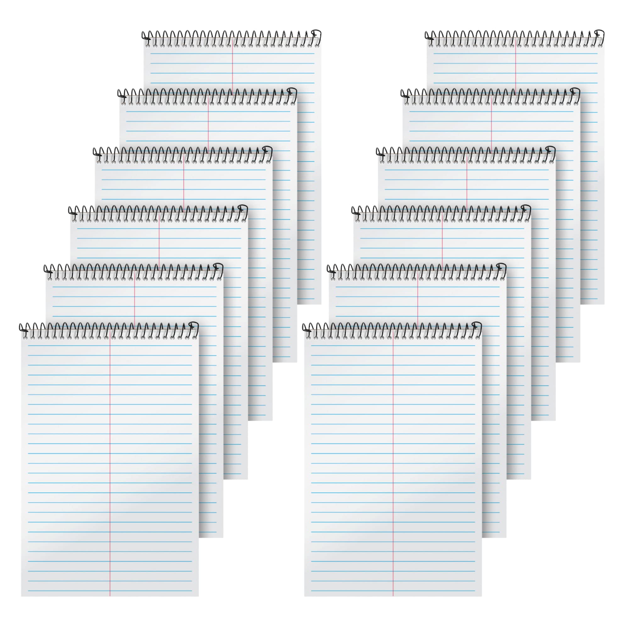 Tops 74688 Second Nature Spiral Reporter/Steno Notebook, Gregg Rule, 6X9, We, 80-Sheet, Carton Of 72