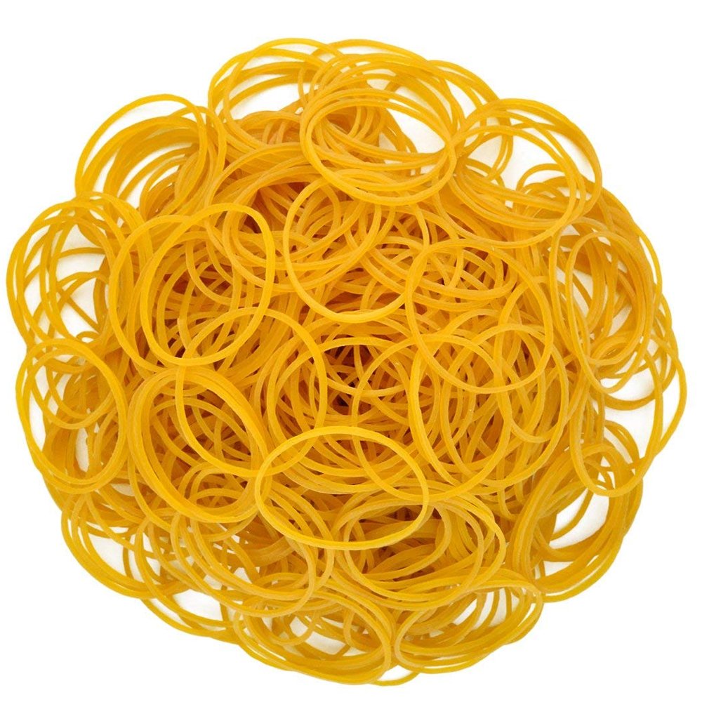 Wobe 1000Pcs Rubber Bands, Bank Paper Bills Money Dollars Elastic Stretchable Bands, Sturdy General Purpose Rubber Band