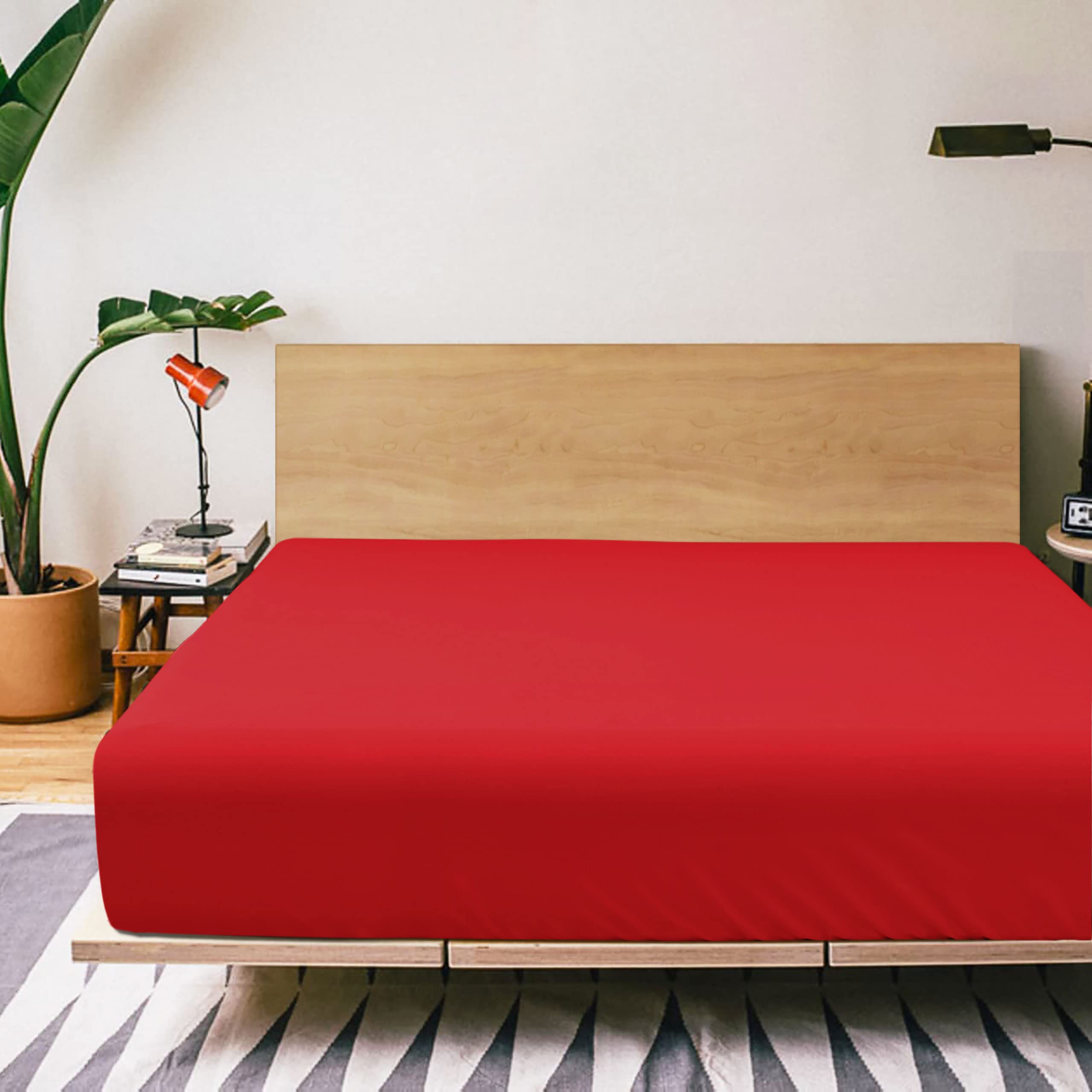 Flxxie Queen Fitted Sheet Only - Bottom Sheet - Microfiber Deep Pocket Up To 15Inch Queen Fitted Sheet - Soft And Wrinkle, Fade,