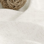 Kitchen Curtains 36 Inch Length 2 Panels Set Linen Blend Back Tab Privacy Light Filtering Cafe Curtains Modern Neutral Short Tie