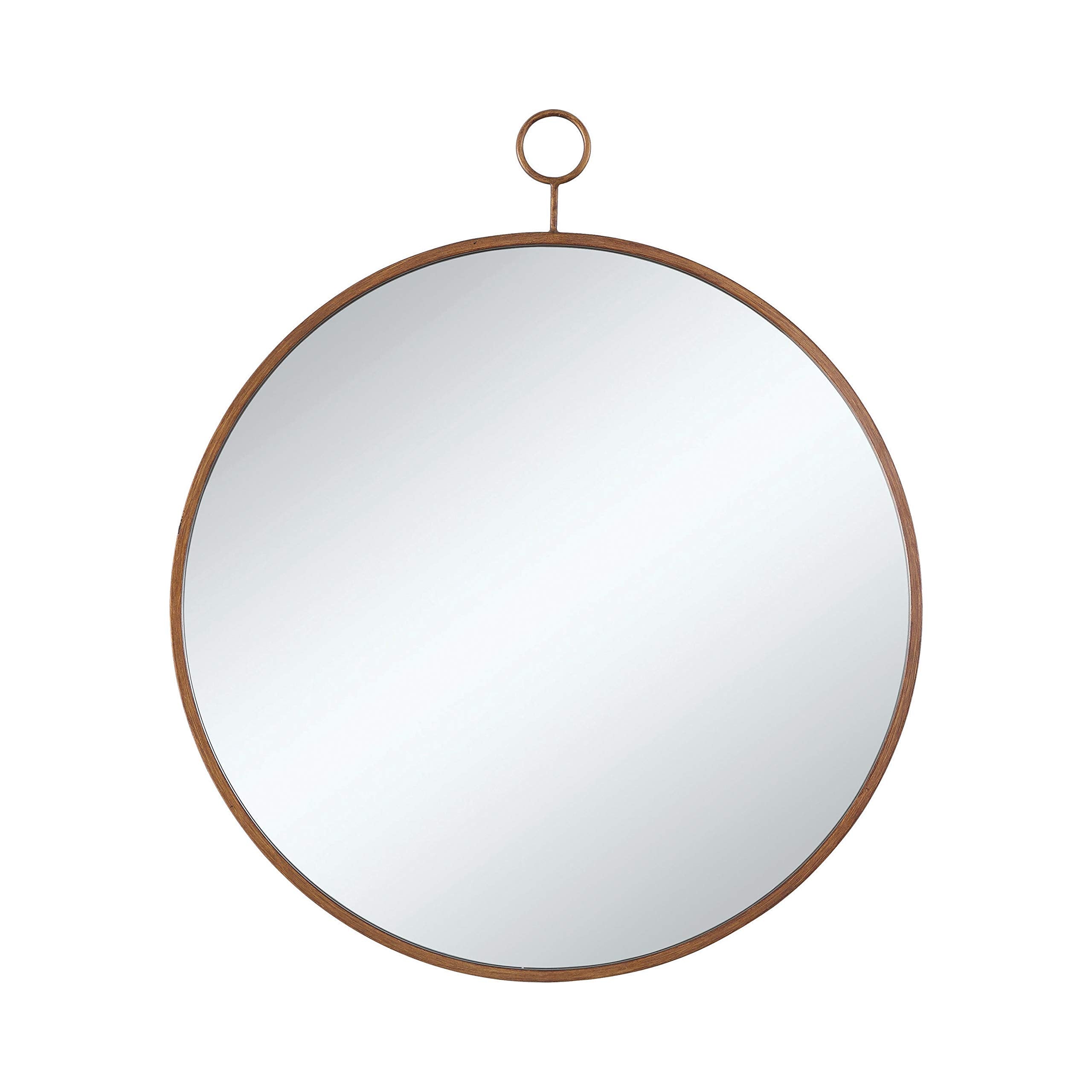 Coaster Furniture Coaster Contemporary Round Wall Mirror With Gold Frame 902354
